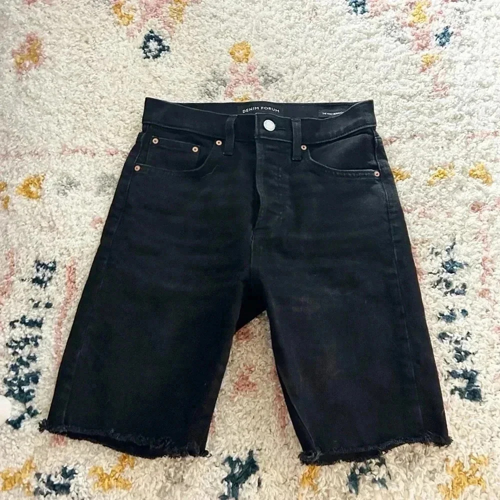 Aritzia denim forum yoko Bermuda shorts 25